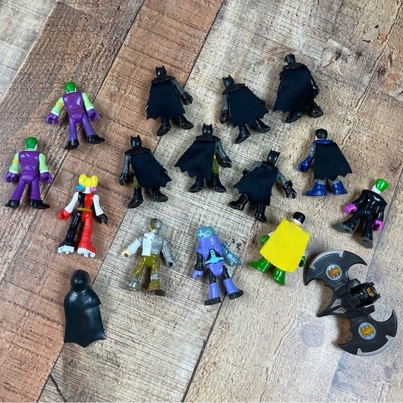 Imaginext DC Batman Robin Joker Mr. Freeze Harley Quinn Figure Large 16 Bundle - Picture 2 of 10